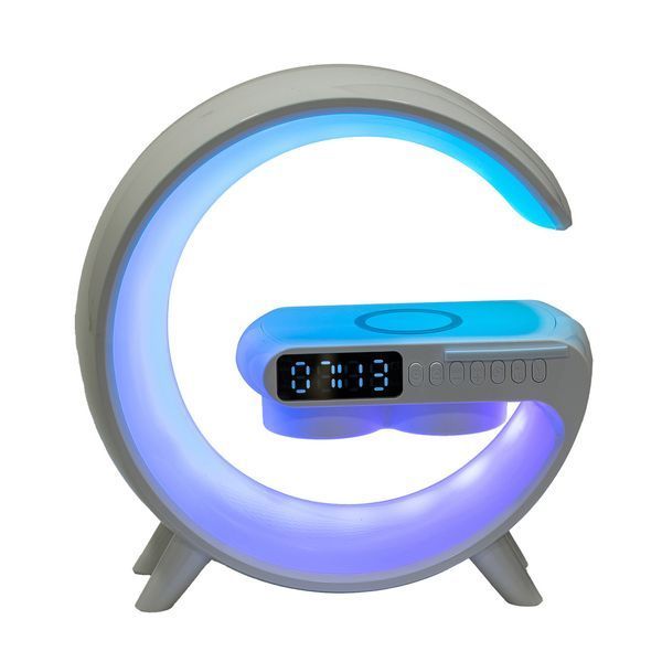 Портативная колонка с зарядкой для телефона и RGB-подсветкой 15 Вт белая UR126 UR126 фото