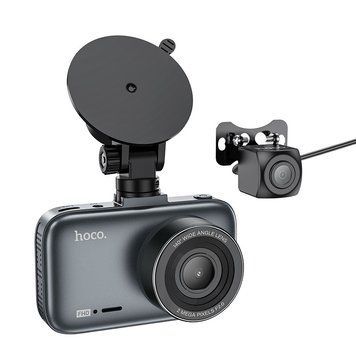 Відеореєстратор Hoco DV6 Driving recorder with 3-inch display (with rear camera) 00000069156_1 фото