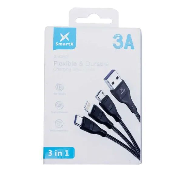 Кабель для зарядки 3-in-1 microUSB/Type-C/Lightning UR521 UR521 фото