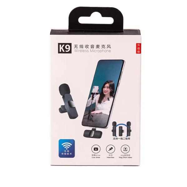 Петличные микрофоны набор из 2 шт K9 для iOS и Android, черный HP176091 HP176091 фото