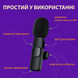 Мікрофон петличний для телефону K9 бездротовий bluetooth петличка на одяг професійна HP176092 HP176092 фото 9