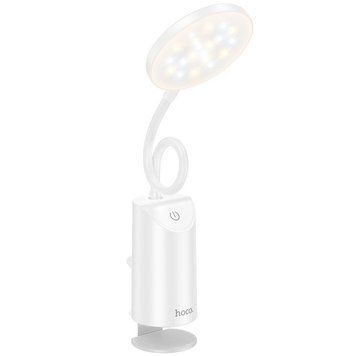 Настольная LED лампа Hoco HX10 Clip table lamp (1200mAh) 00000077133_1 фото