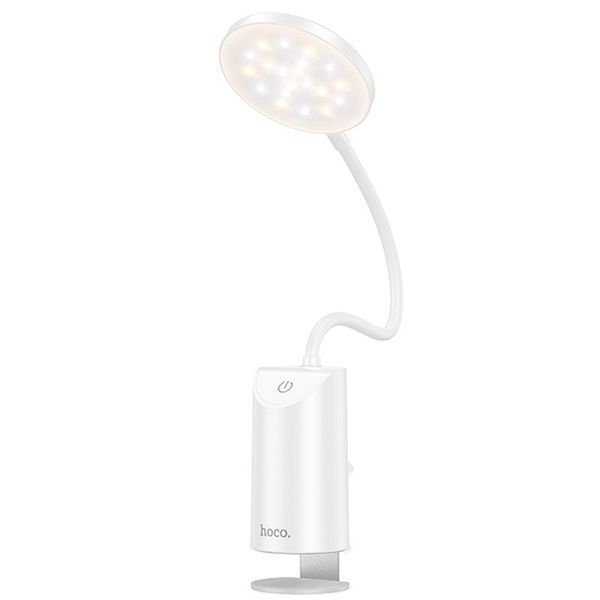 Настільна LED лампа Hoco HX10 Clip table lamp (1200mAh) 00000077133_1 фото