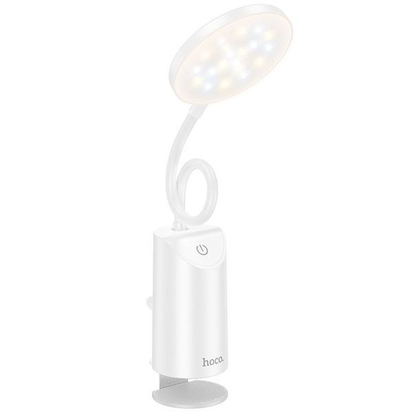 Настільна LED лампа Hoco HX10 Clip table lamp (1200mAh) 00000077133_1 фото