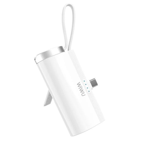 Портативное ЗУ Power Bank WIWU W026 2 in 1 Type-C с БЗУ For Apple Watch 15W 5000 mAh 00000071980_1 фото