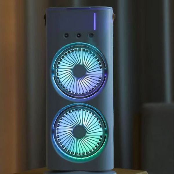 Настольный двойной вентилятор Spray Fan 2in1 с водяным охлаждением 4000 mAh 00000078670_1 фото