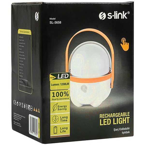 Ліхтар акумуляторний S-link SL-3658 Touch On Off Led 2400mAh 00000058276_1 фото
