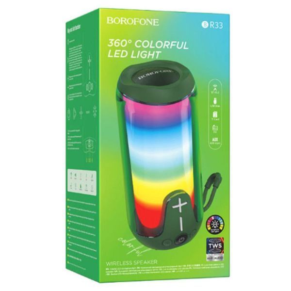 Bluetooth Колонка Borofone BR33 Pulse color sports 00000067808_2 фото